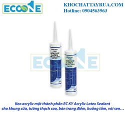 EC KY Acrylic Latex Sealant – Keo Acrylic Một Thành Phần Cho Khung Cửa, Tường Thạch Cao, Bồn Tắm, Gư